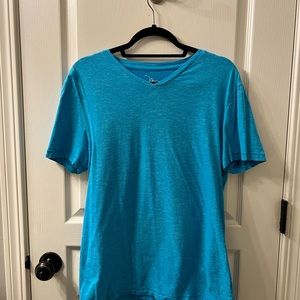 Marc Anthony Teal Short Sleeve V-neck Tee.  Size S